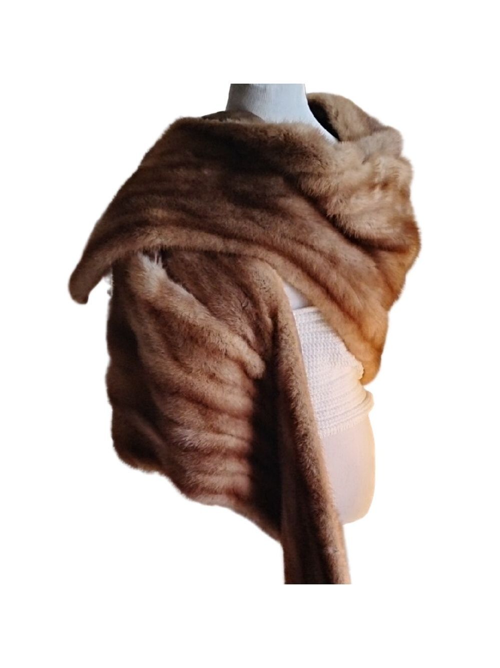 Elegant Brown Fur Stole